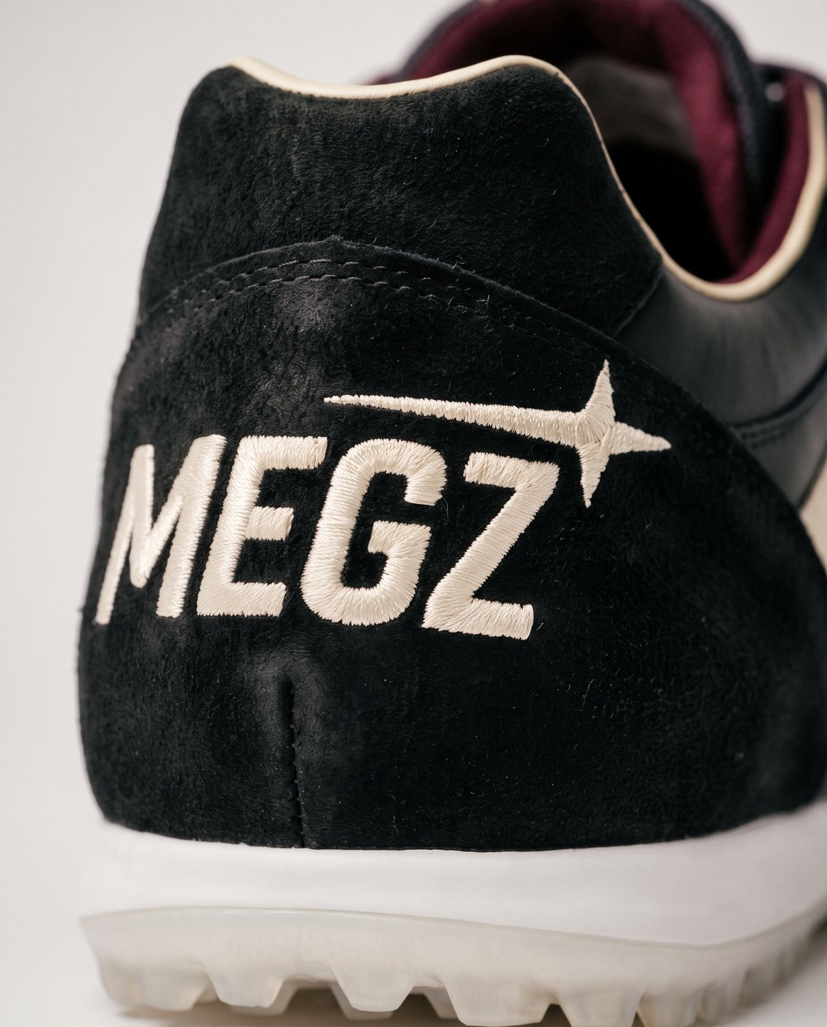 BOT-TF MEGZ embroidery at the heel